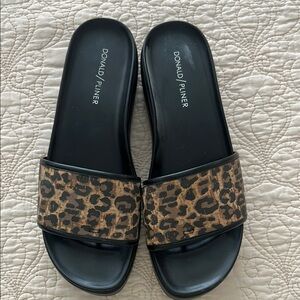 Donald J. Pliner Brown and Black Sandals